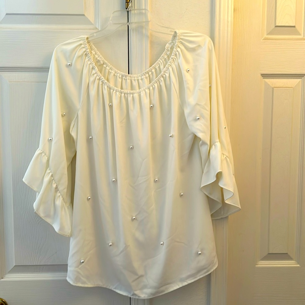 Women’s Ivory Pearl Blouse